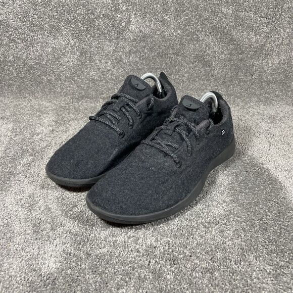 Allbirds Superfine Certified Merino Wool Runners WR Sneakers Black Mens Sz 10 - Picture 5 of 12
